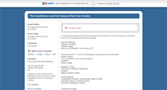 Desktop Screenshot of constitutionconference.ezregister.com