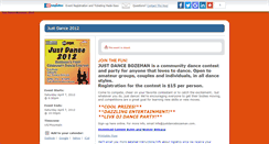 Desktop Screenshot of justdance.ezregister.com