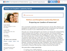 Tablet Screenshot of motherdaughterretreat.ezregister.com