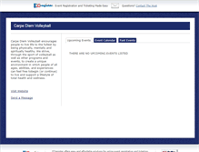 Tablet Screenshot of carpediemvb.ezregister.com