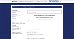 Desktop Screenshot of 2012aaubeach.ezregister.com