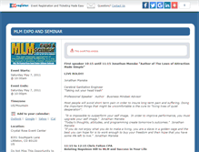 Tablet Screenshot of mlmexpoandseminar.ezregister.com